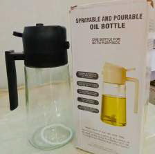 Oil Dispenser (Spray + Pour Glass Bottle)