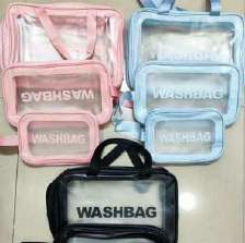 Wash Bag (Transparent PVC Set)