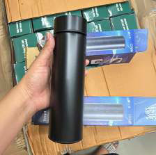 Temperature Display Bottle - Black