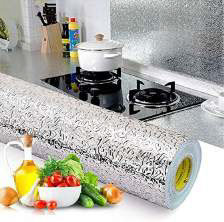 Silver Foil Roll (Kitchen Oil-Proof Sticker)