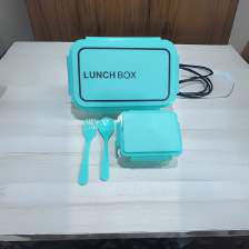 Plastic Lunch Box with Cutlery