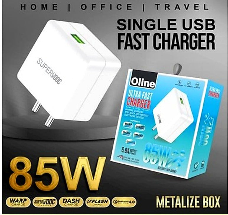 Oline 85W Fast Charger with C Cable