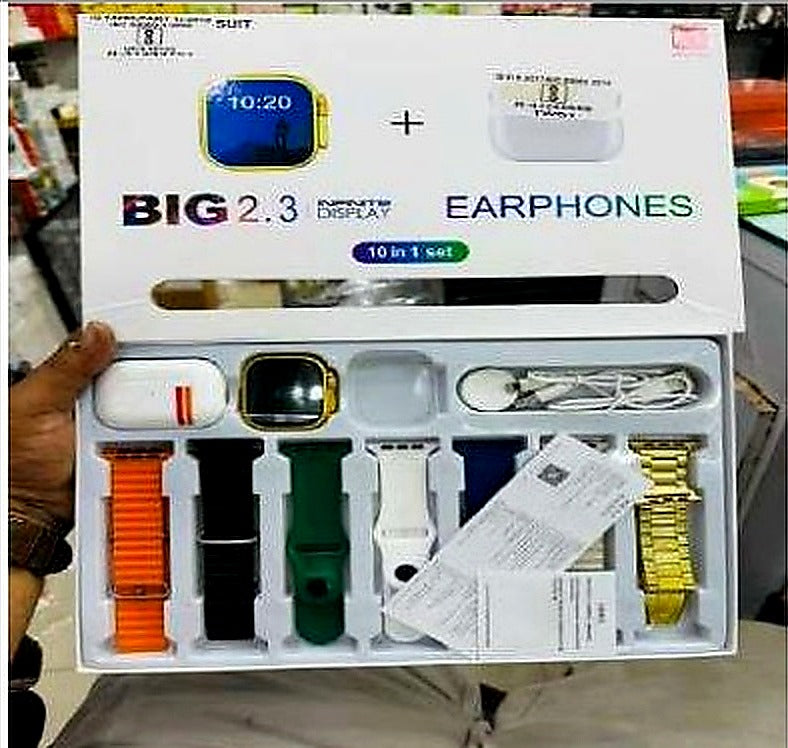 7 In 1 Strap Watch+airpods Pro